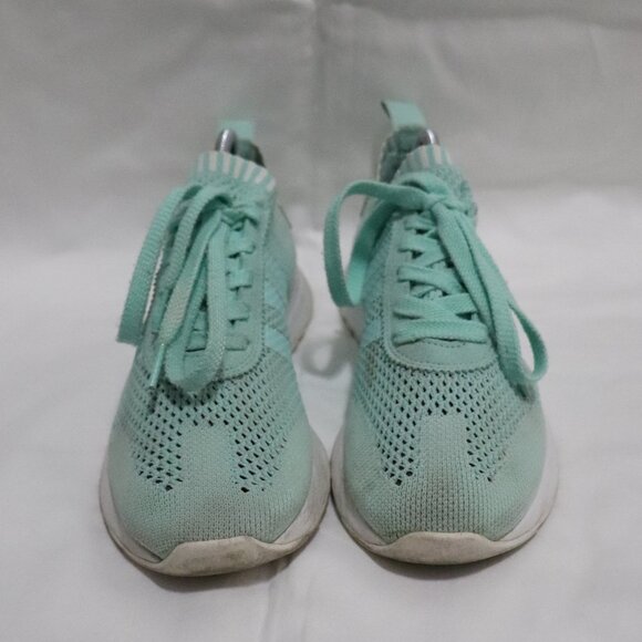 Adidas Womens Green Sz 6‎ FLB W PK Lace Up Athletic Comfy Outdoor Tennis Shoes - Picture 2 of 6
